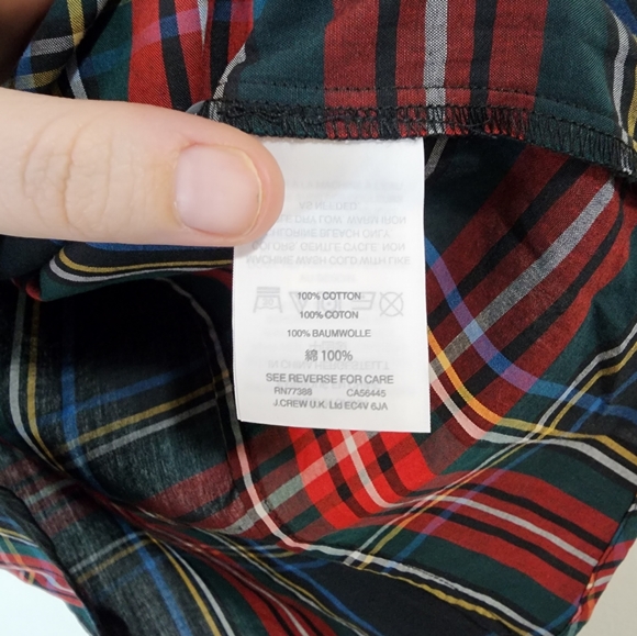 NWT J. Crew Perfect Shirt Womens 2 Stewart Plaid Fall Button Front Collar Shirt - Picture 6 of 13